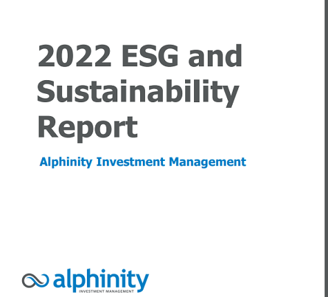 Webcast: ESG and Sustainability Report - Alphinity